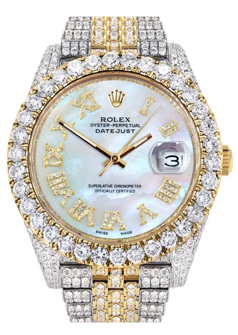 diamond iced out rolex datejust 41 25 carats of diamonds|Diamond Iced Out Rolex Datejust 41 .